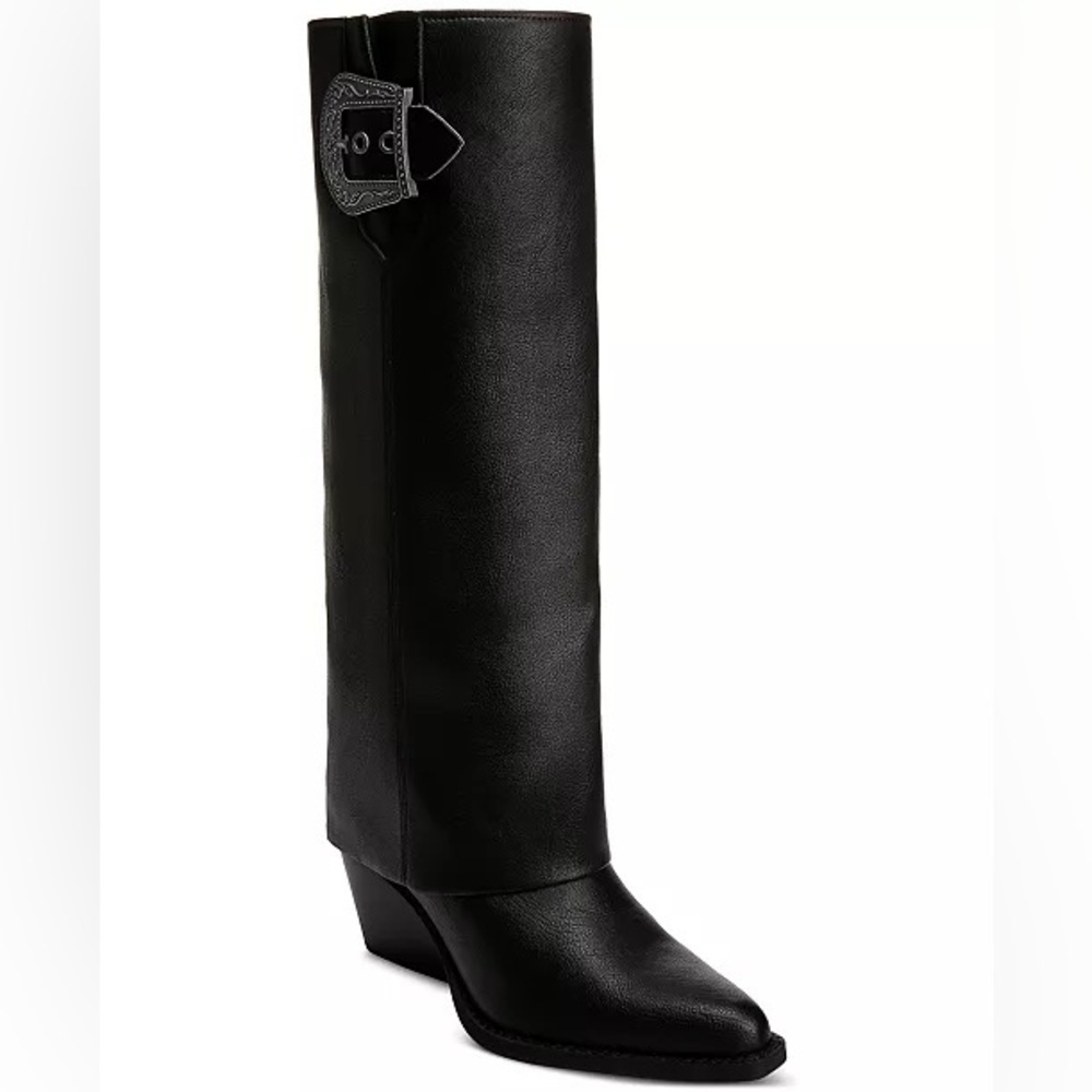 Zodiac Womens Rowena-Wings Zip Tall Western Boots Cowgirl Biker Boho Size 9